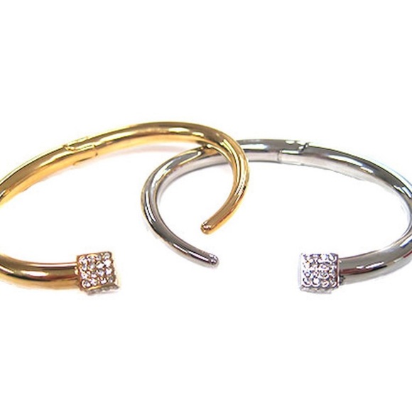 Pavé Cubic Zirconia Cube Bracelet,NWT-Boutique - Picture 2 of 10